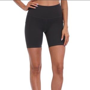 Charcoal Gray 6” Biker Shorts